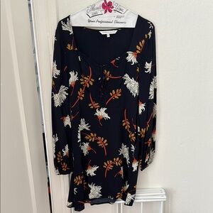 Cupcakes and Cashmere Floral Black Tunic Dress